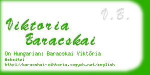 viktoria baracskai business card